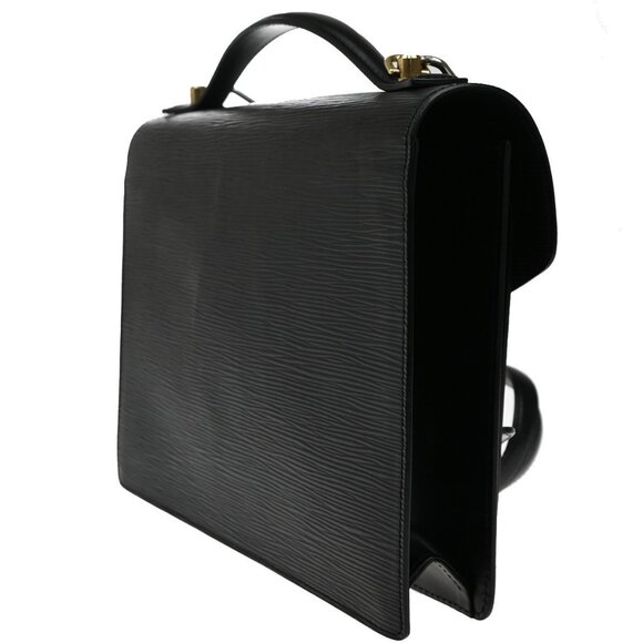 LOUIS VUITTON Monceau 2Way Shoulder Hand Bag Epi Leather Black - Picture 5 of 16